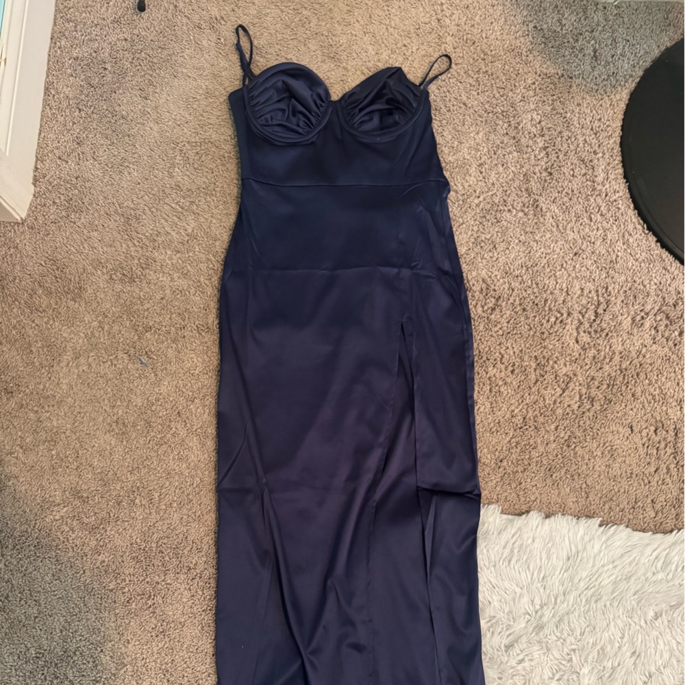 Elegant Navy Blue Gown